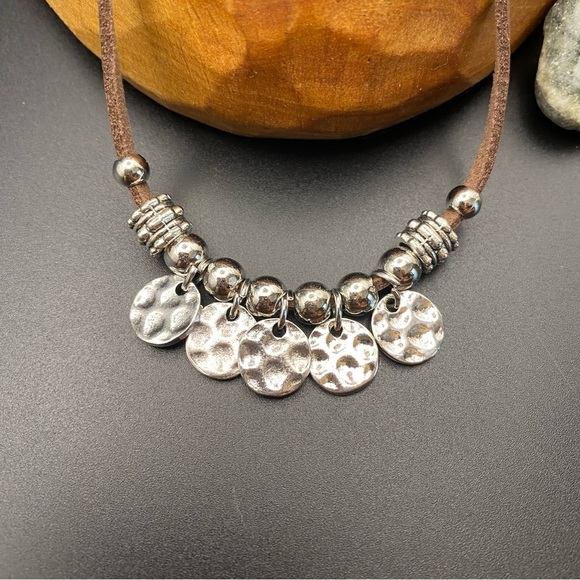 Bohemian Style Multi-Disc Bead Necklace - Picture 1 of 4